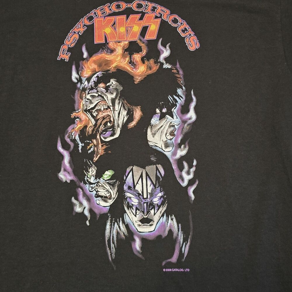 KISS Psycho Circus Vintage Vinyl T-Shirt 2006 Large Black - Picture 6 of 8